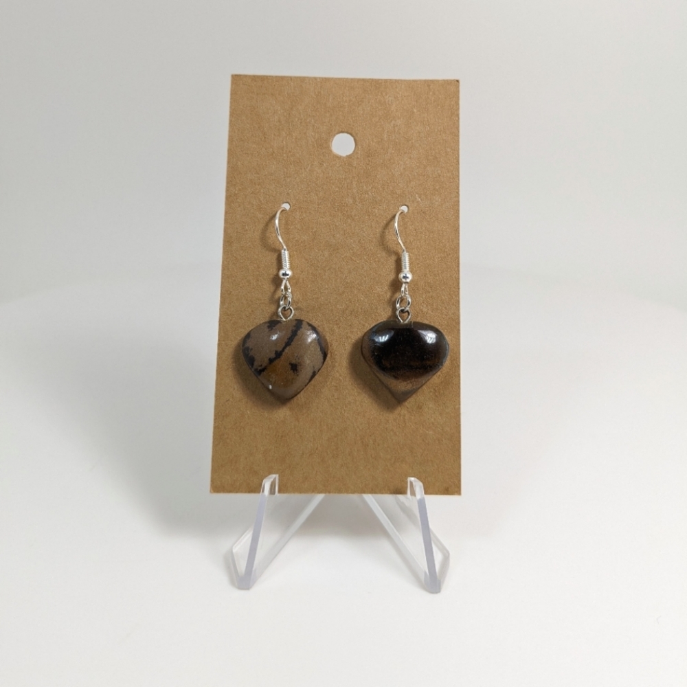Tiger's Eye Earrings, gemstone jewelry, stone of protection, gift idea